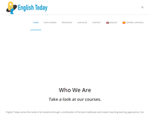Tablet Screenshot of englishtodaysl.com